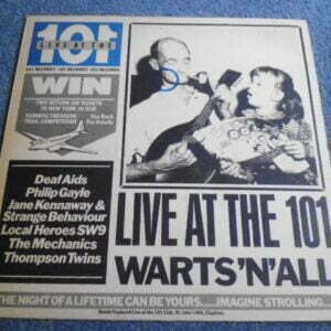 LIVE AT THE 101 WARTS 'N' ALL LP - Nr MINT A1/B1 UK PUNK INDIE