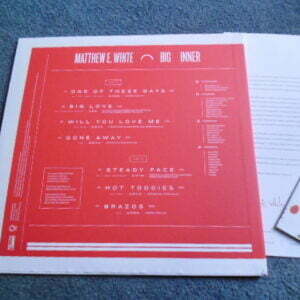MATTHEW E WHITE - BIG INNER LP - Nr MINT  INDIE 2013