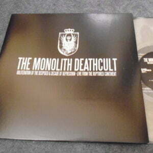 THE MONOLITH DEATHCULT - OBLITERATION OF THE DESPISED Clear Vinyl LP - MINT DEATH METAL