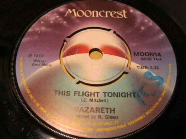 NAZARETH - THIS FLIGHT TONIGHT 7" - EXC UK