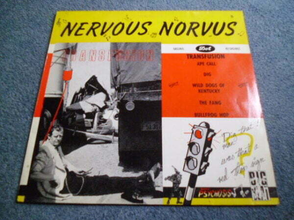 NERVOUS NORVUS - TRANSFUSION LP - Nr MINT A1/B1 ROCKABILLY