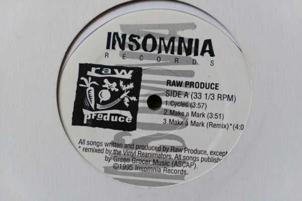 RAW PRODUCE - CYCLES / MAKE A MARK 12" - Nr MINT 1995  RAP HIP HOP