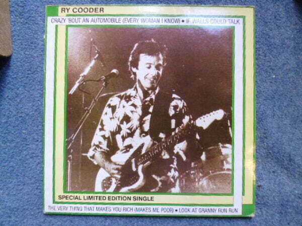RY COODER - CRAZY 'BOUT AN AUTOMOBILE 12" EP - Nr MINT UK
