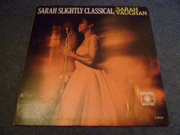 SARAH VAUGHAN - SARAH SLIGHTLY CLASSICAL LP - Nr MINT   JAZZ