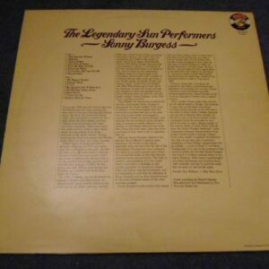 SONNY BURGESS - THE LEGENDARY SUN PERFORMERS LP - Nr MINT UK  ROCK 'N' ROLL