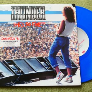 THUNDER - SHE'S SO FINE Blue Vinyl 10" - Nr MINT UK